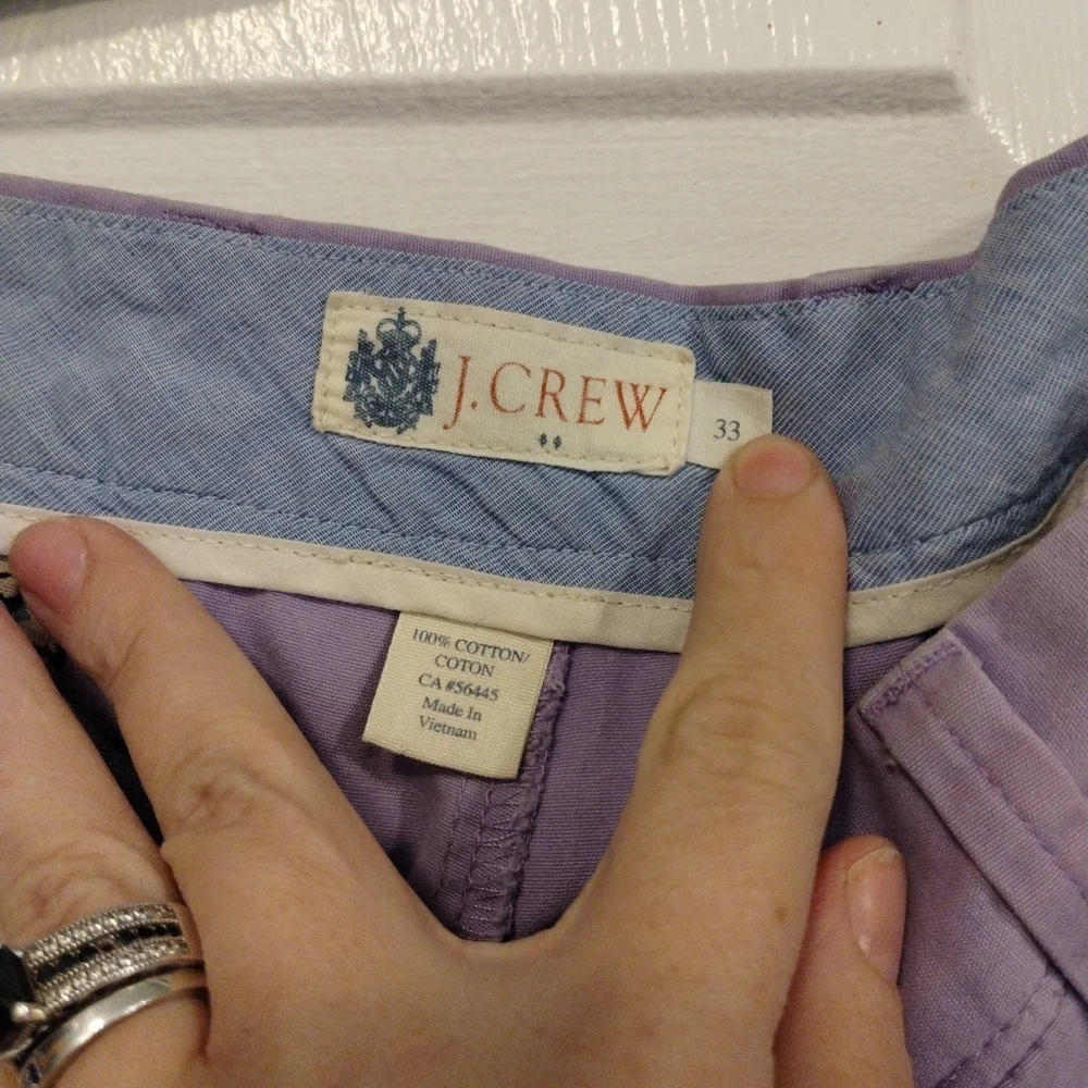 J.Crew men's‎ knee length purple shorts
